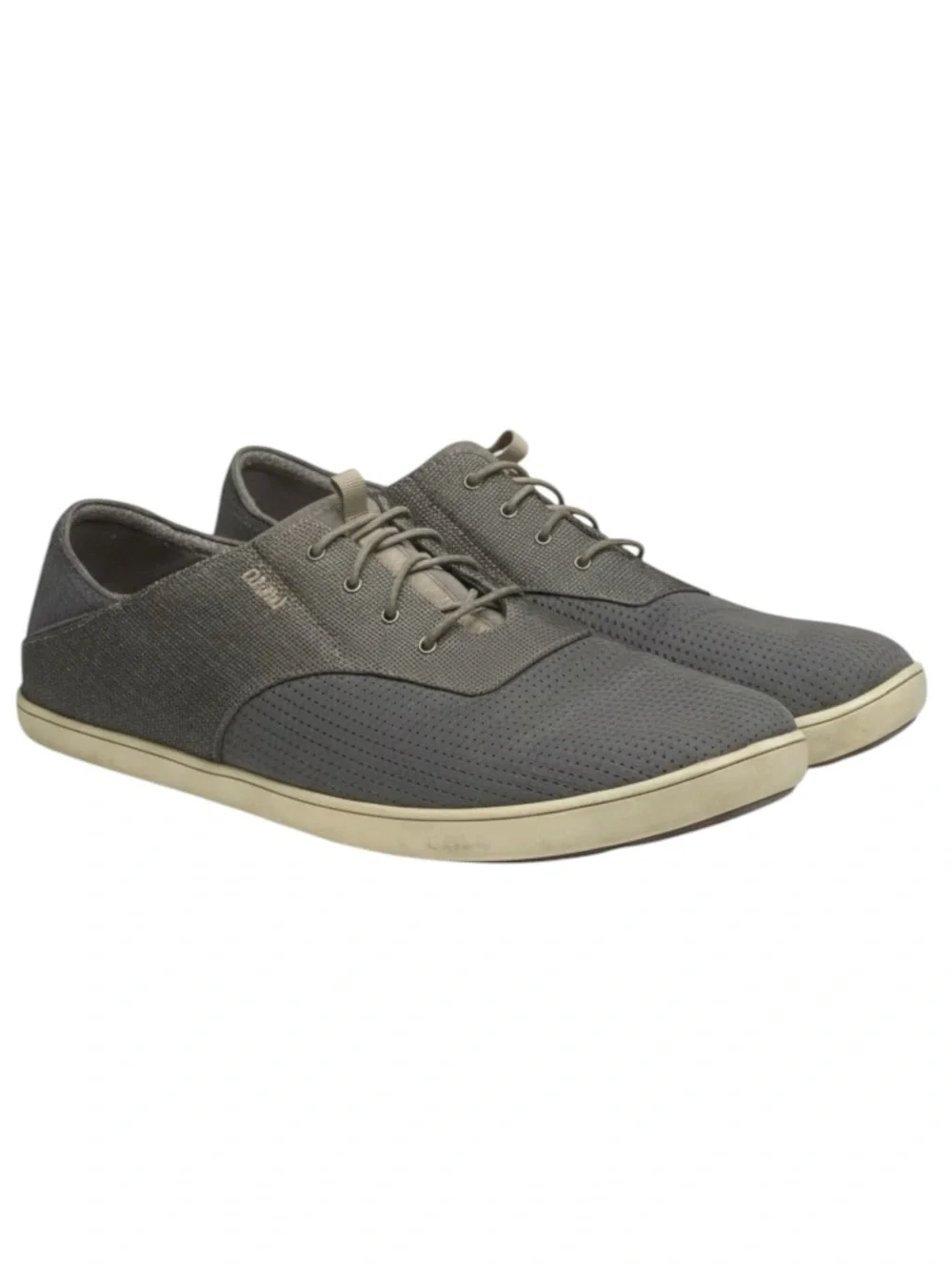 OluKai ʊ Nohea Moku Slide Drop in Heel Deck Boat Shoes Sneakers ʊ Charcoal ʊ 12